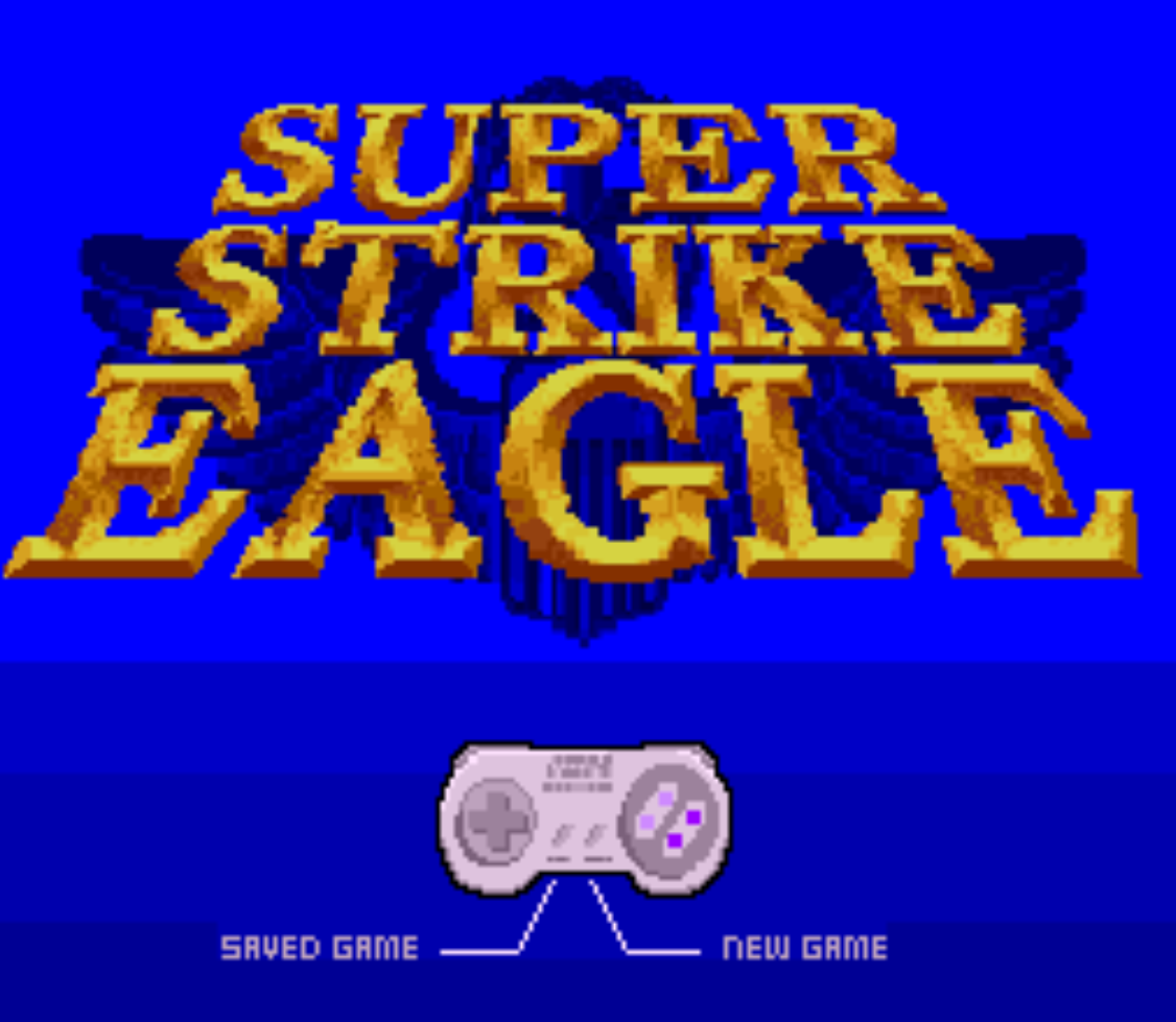 Super Strike Eagle Title Screen